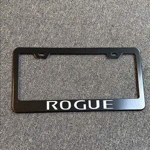 Nissan Rogue Black Metal License Plate Frame